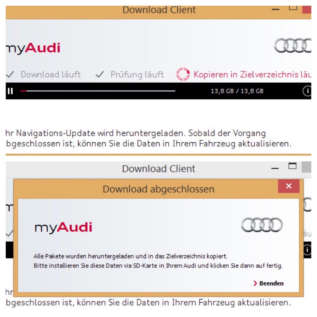 Audi Navi Update 2022 per SDKarte / DVD mit & ohne Audi Connect