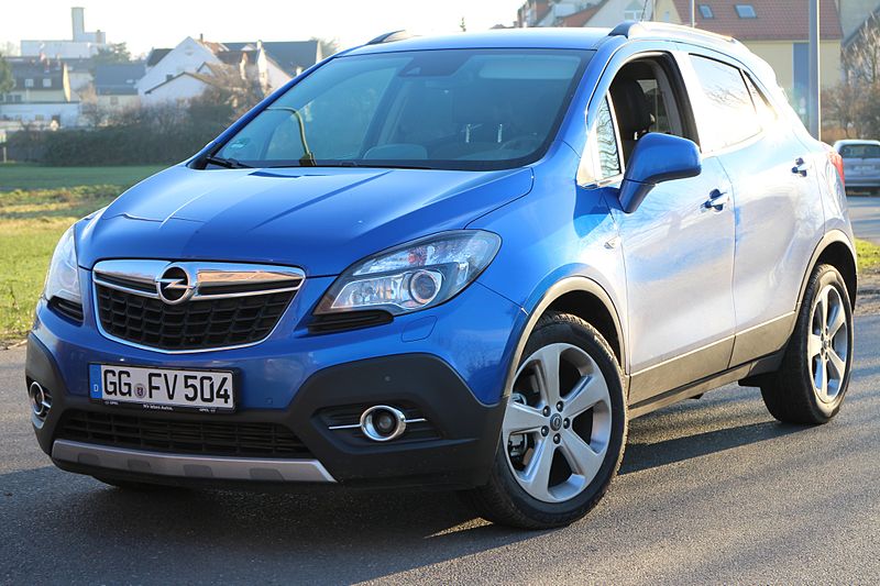 Tappetini Auto MOTOS Premium In Velluto Per Opel Mokka A (2012-2016) - Colore Rosso E Bianco, Spessore 10 Mm