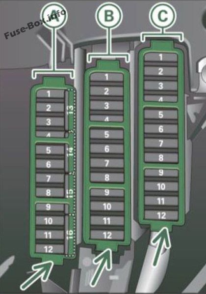 Sicherungskastendiagramm (Instrumententafel (linkes Cockpit)): Audi A5 / S5 (2010, 2011)