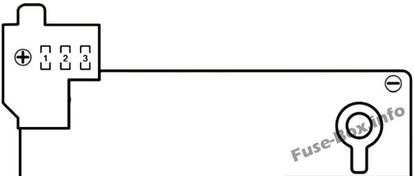 Diagramm des Sicherungskastens Nr. 2 im Kofferraum: Lexus RX 450h (2010, 2011, 2012, 2013, 2014, 2015)