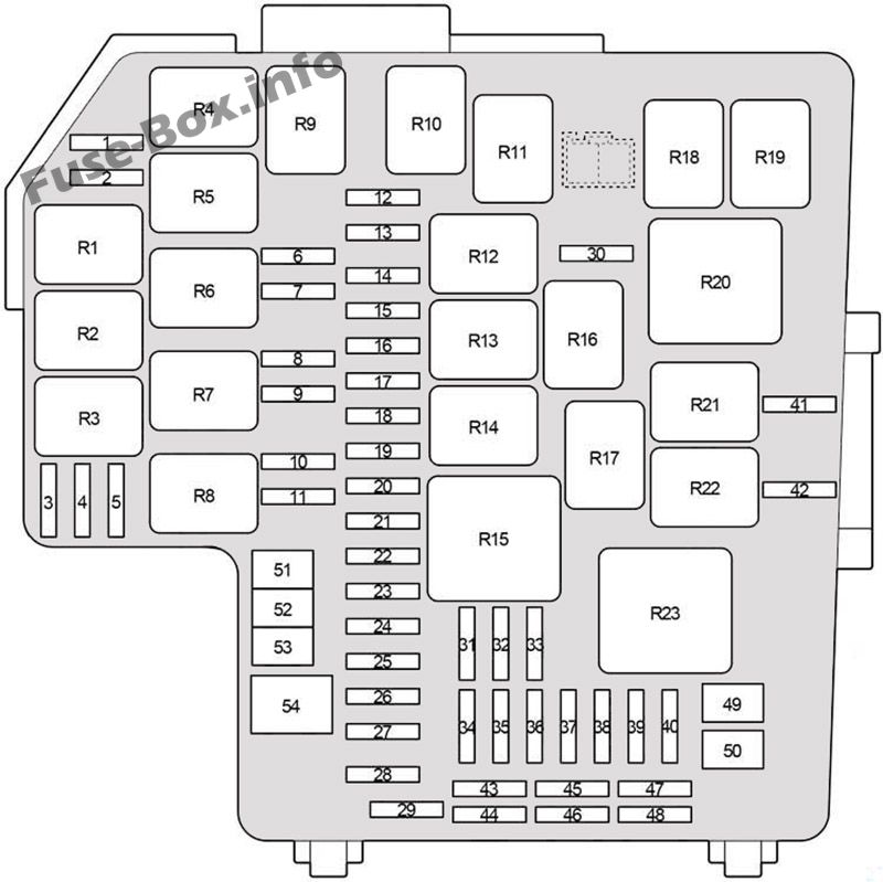 Diagramm des Sicherungskastens unter der Motorhaube: Toyota 86 / GT86 (2012, 2013, 2014, 2015, 2016, 2017, 2018)