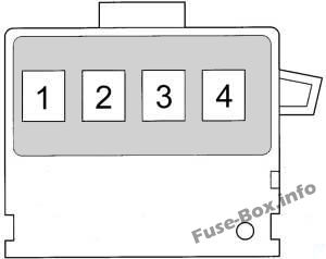 Schmelzsicherungsblock: Toyota Yaris / Echo / Vitz / Yaris Verso / Echo Verso (1999-2005)