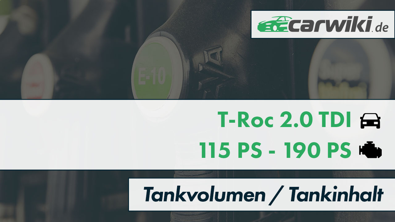 Vw T Roc Tankvolumennull