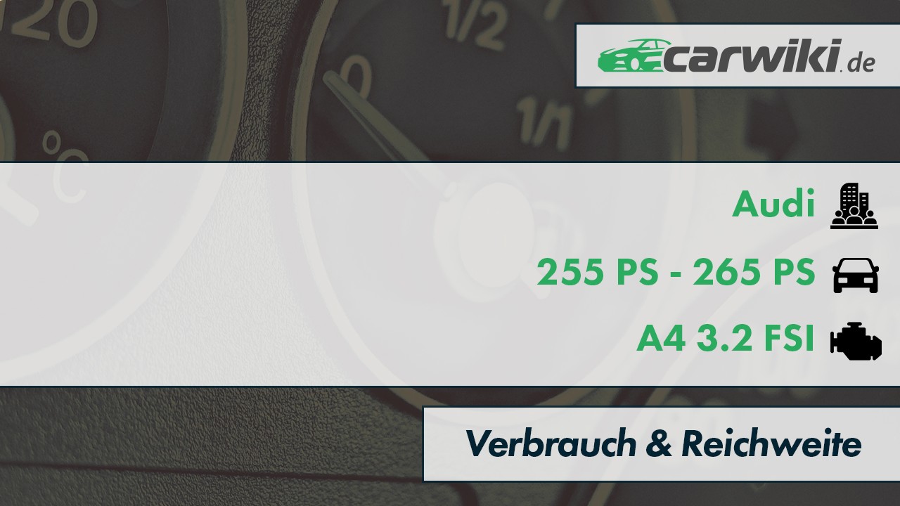 Audi A4 3.2 FSI Verbrauch