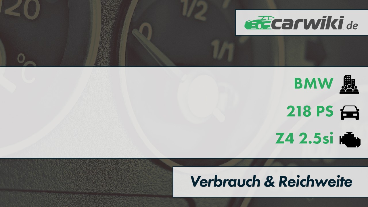 BMW Z4 2.5si Verbrauch