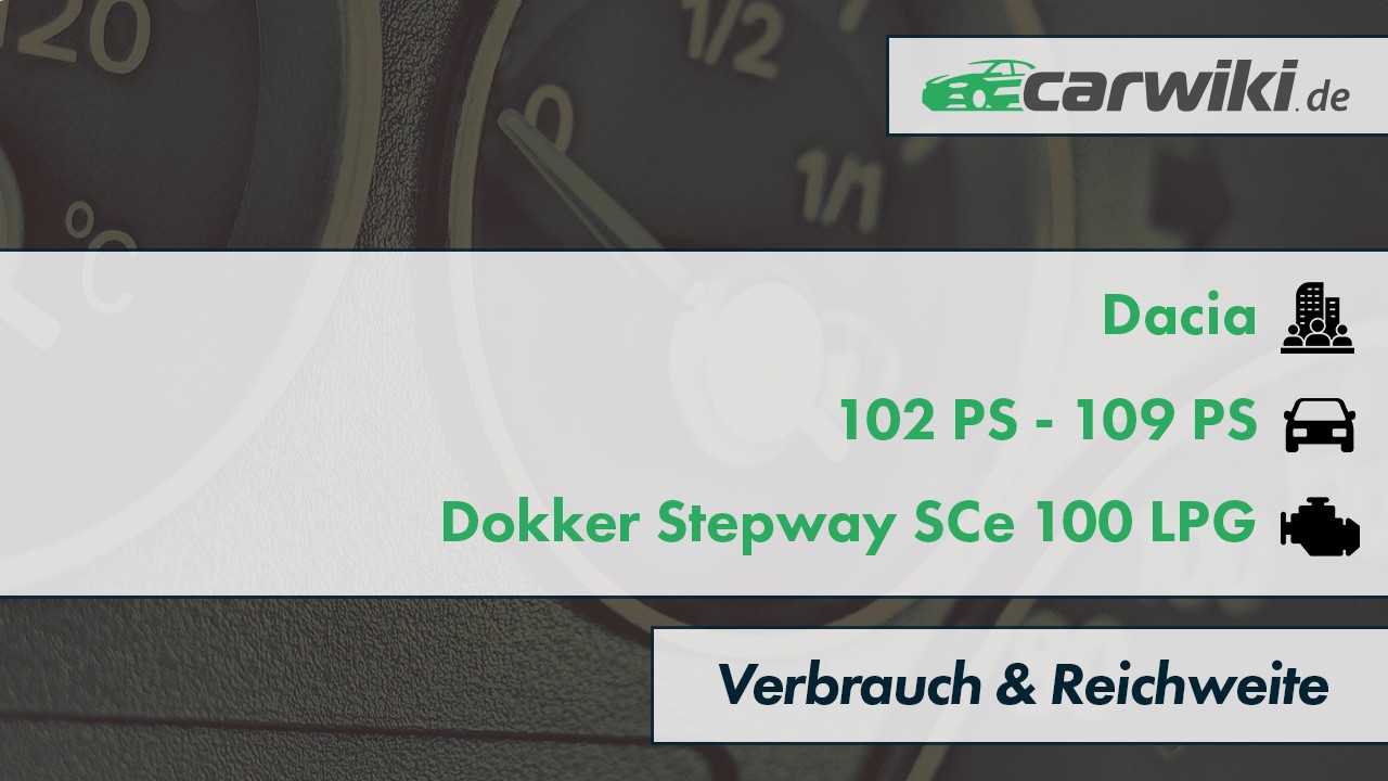 Dacia Dokker Stepway SCe 100 LPG Verbrauch