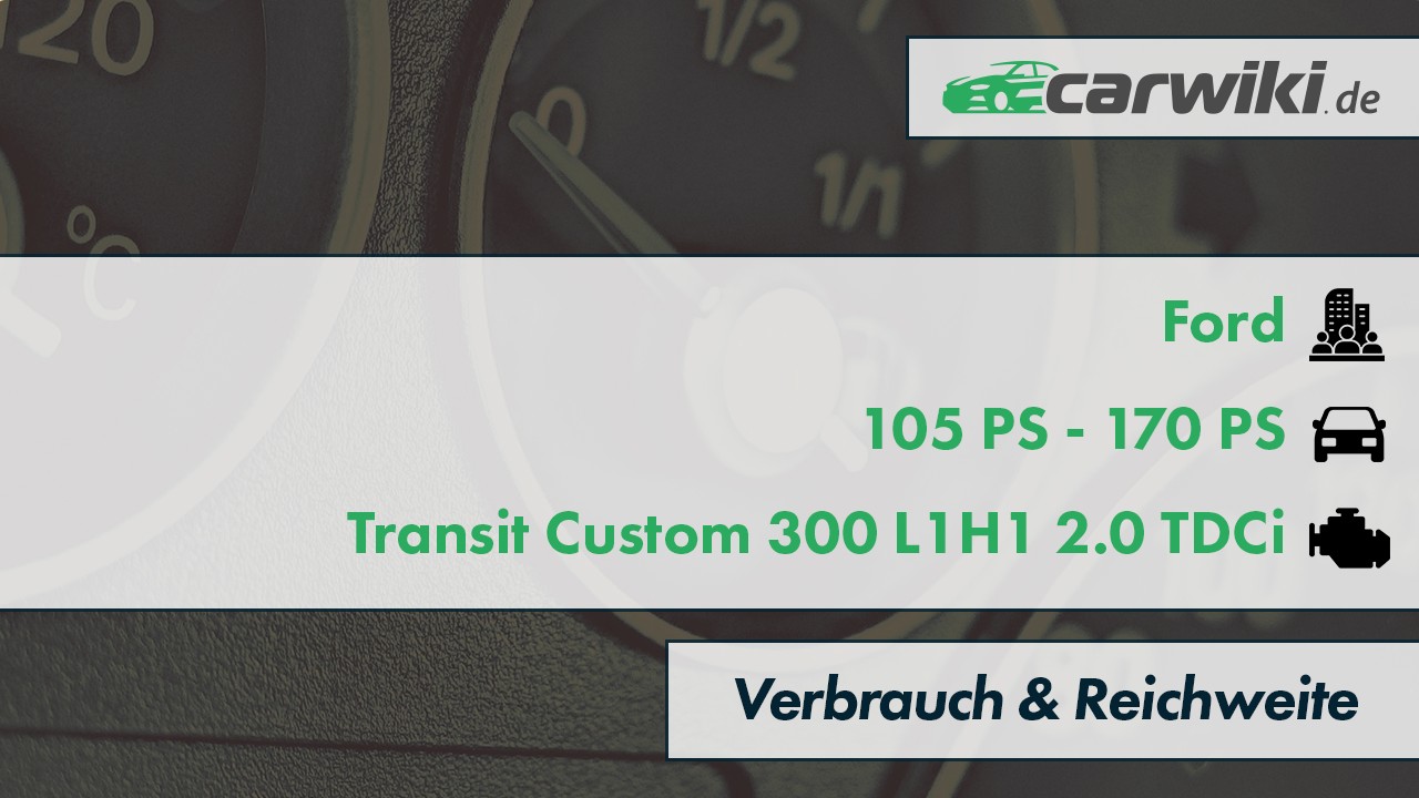 Ford Transit Custom 300 L1H1 2.0 TDCi Verbrauch