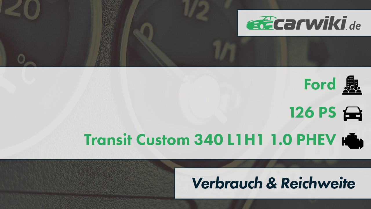Ford Transit Custom 340 L1H1 1.0 PHEV Verbrauch