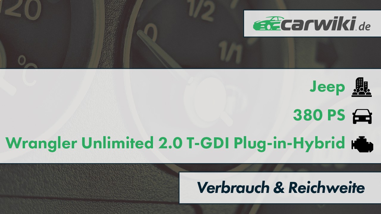 Jeep Wrangler Unlimited 2.0 T-GDI Plug-in-Hybrid Verbrauch