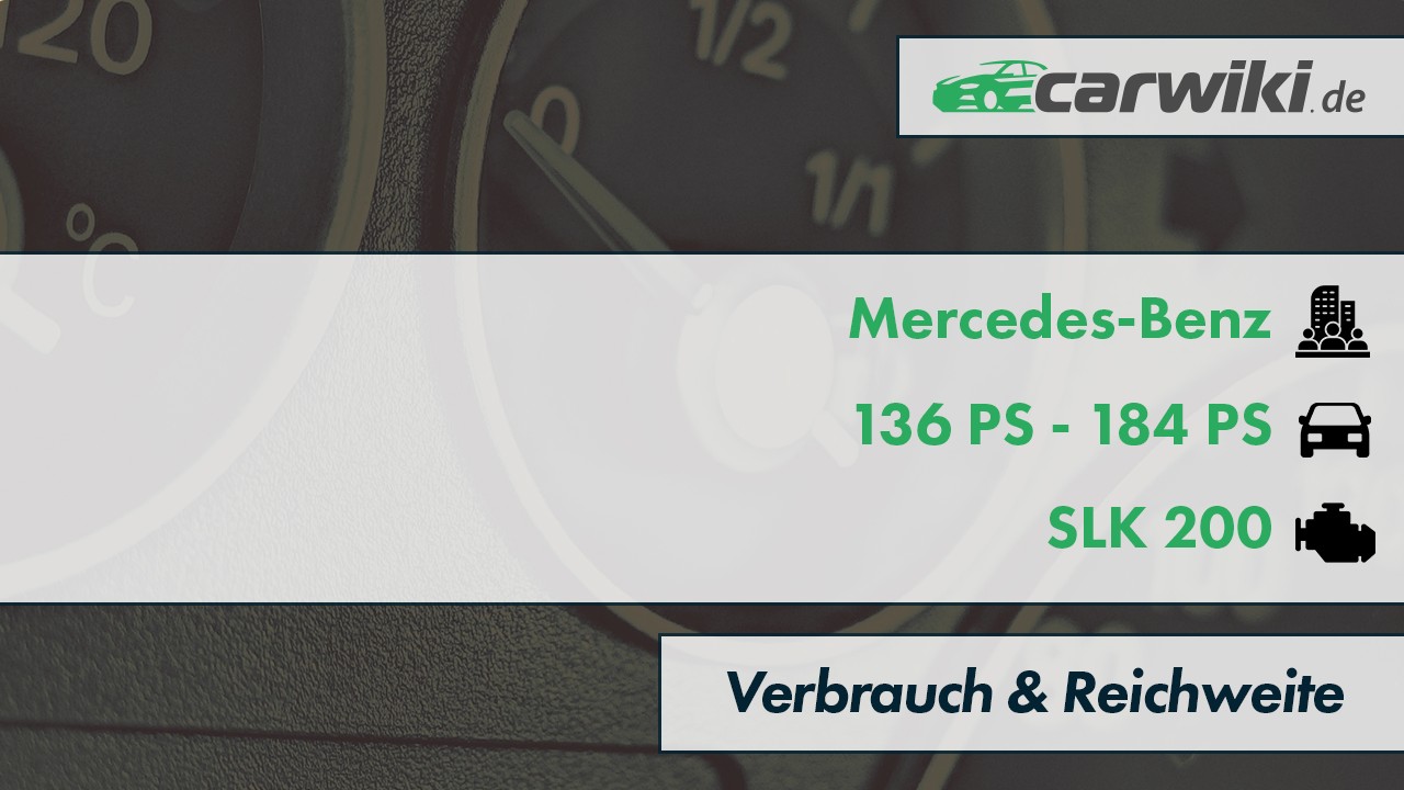 Mercedes-Benz SLK 200 Verbrauch