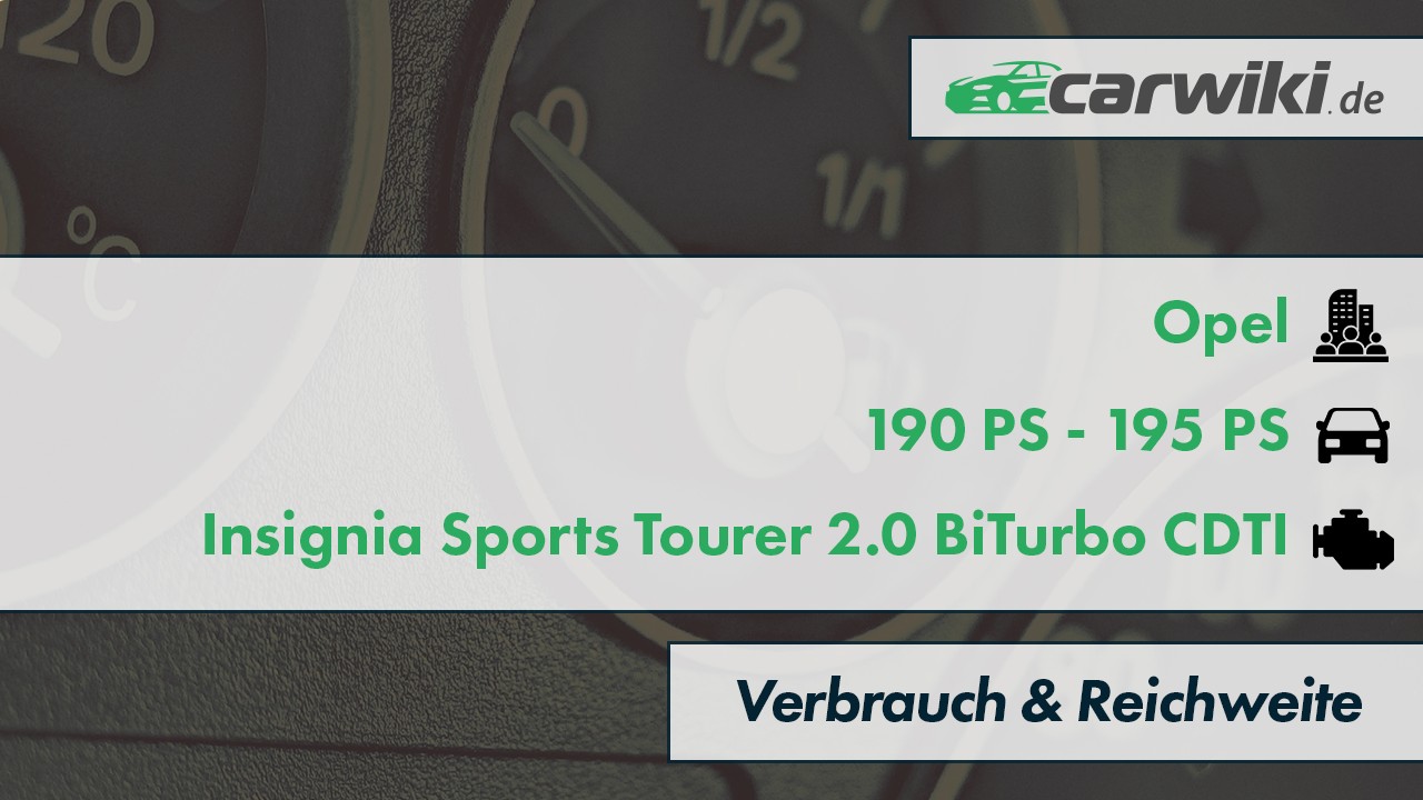 Opel Insignia Sports Tourer 2.0 BiTurbo CDTI Verbrauch