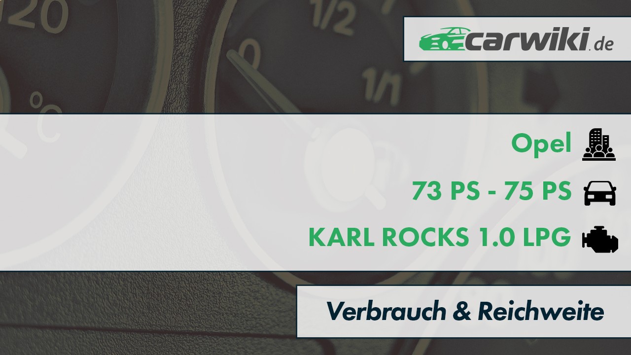 Opel KARL ROCKS 1.0 LPG Verbrauch