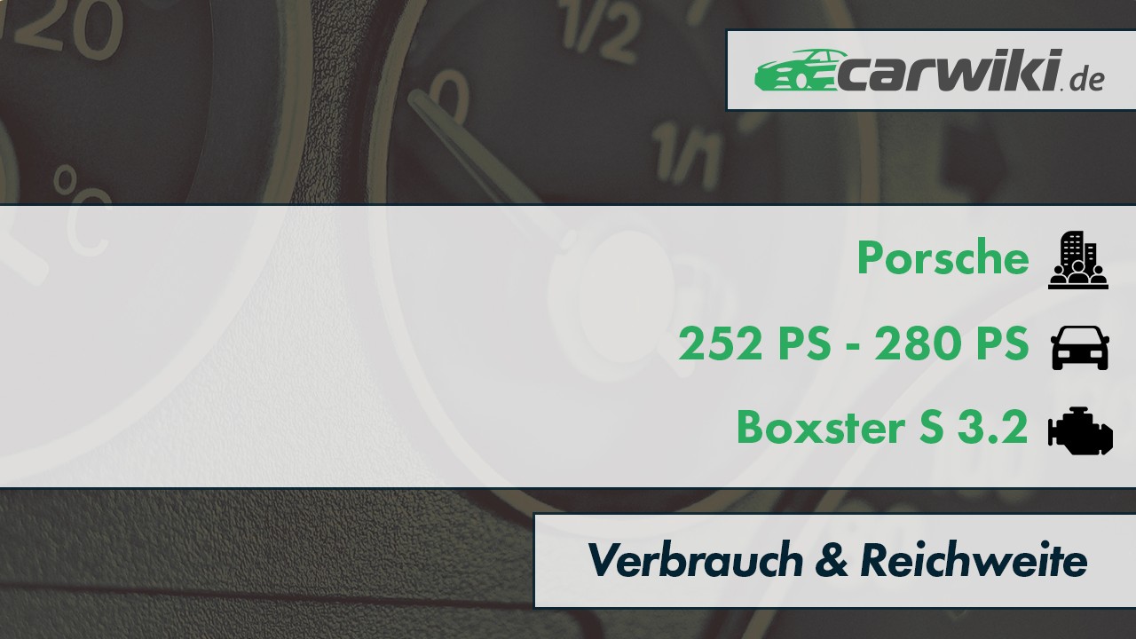 Porsche Boxster S 3.2 Verbrauch
